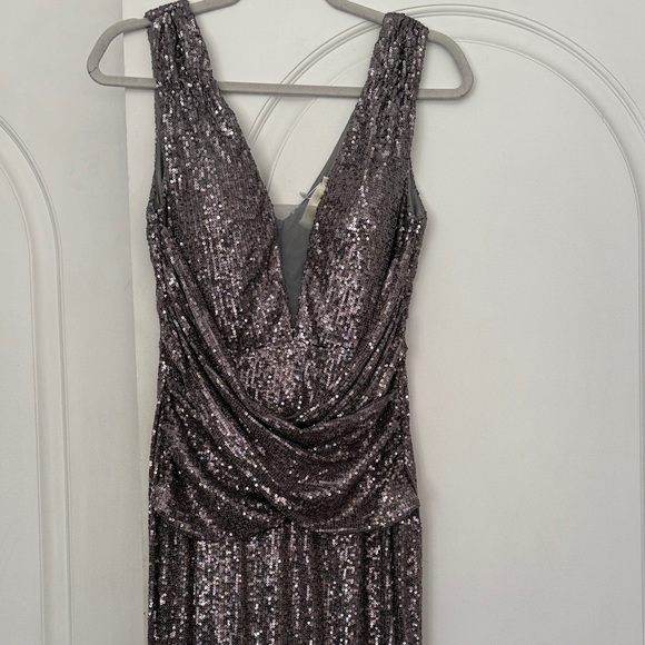 Silver Sequin Gown - Picture 3 of 3